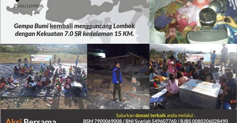 Lazismu Jawa Barat Terima DOnasi Untuk Korban Gempa Lombok