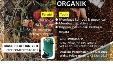 Pusat Kajian Limbah UMBandung Gelar Pelatihan Online Mengolah Sampah Organik