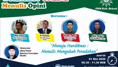 MPI PDM Kabupaten Bekasi Gelar Workshop Online Menulia Opini