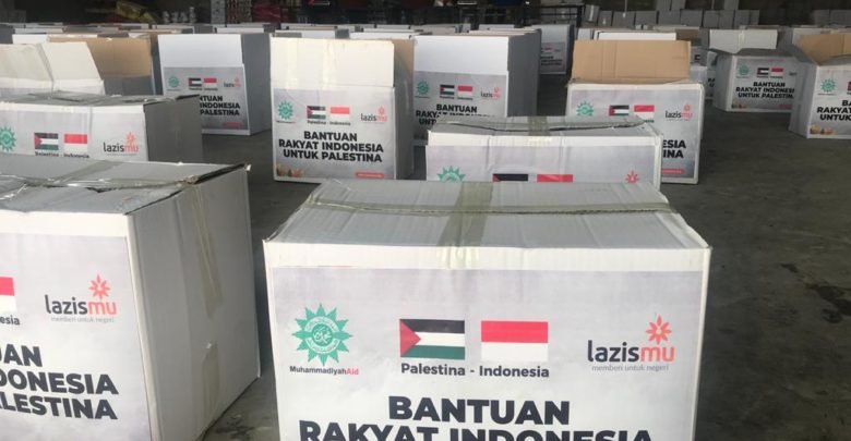 Bantuan Rakyat Indonesia Melalui Lazismu Telah Sampai di Gaza