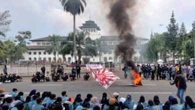 Demo 11 April di Bandung Berlangsung Damai Tanpa Kerusuhan