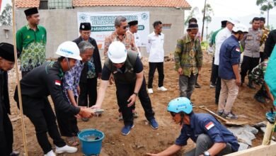 Kerja Kemanusiaan Berlanjut, Lazismu dan PWM Jabar Bangun Fasilitas Pendidikan di Kertasari