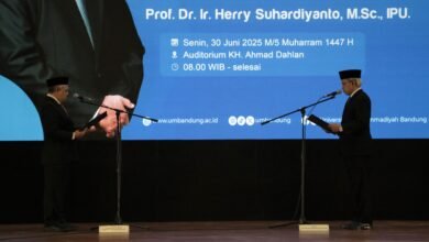 Herry Suhardiyanto Kembali Dilantik Menjadi Rektor UM Bandung