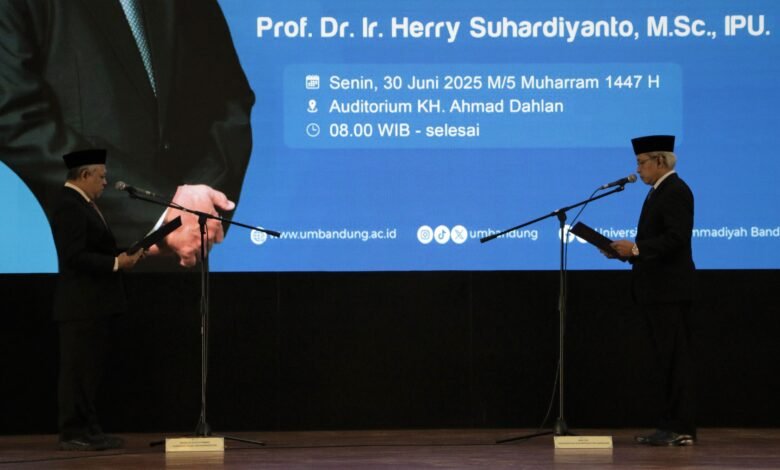 Herry Suhardiyanto Kembali Dilantik Menjadi Rektor UM Bandung