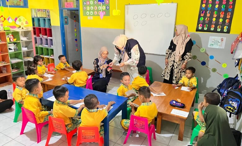 Mahasiswa KKN UM Bandung Bangun Karakter Anak PAUD Lewat Belajar Kreatif