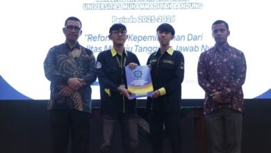 Pelantikan Ketua Himaksi UM Bandung, Ziyan Serukan Reformasi Berbasis Tanggung Jawab