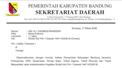 Pemkab Bandung Gelar Salat Idul Fitri 1447 Hijriah pada 20 Maret 2026